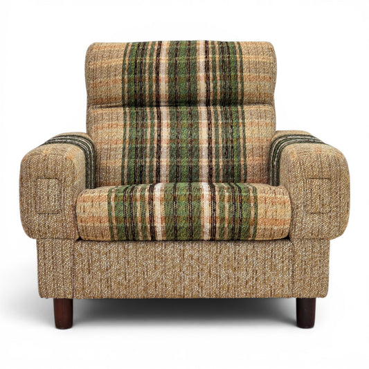 1980s, Danish club chair by Nisbo Horsens, furniture wool.