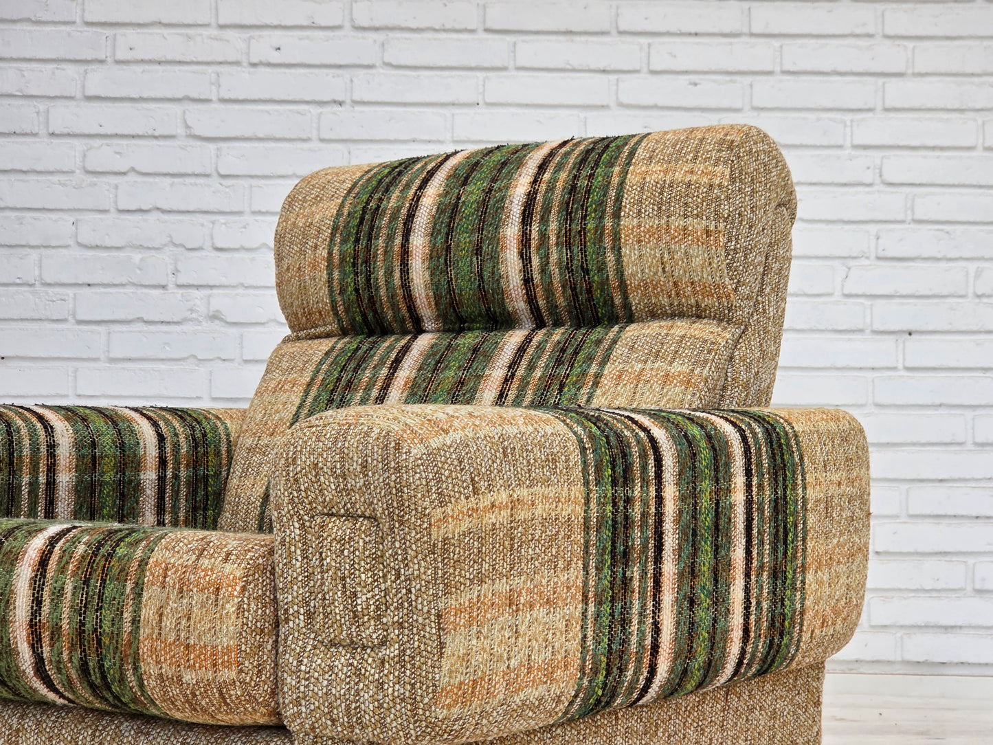 1980s, Danish club chair by Nisbo Horsens, furniture wool.