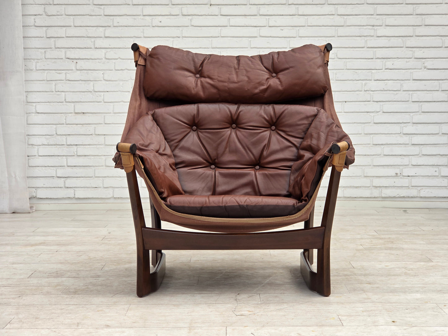 1970s, Norwegian design by Tormod Alnaes, "Trega" lounge chair.