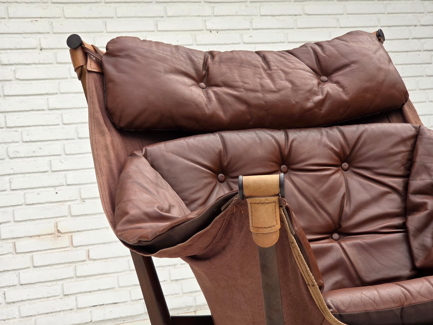 1970s, Norwegian design by Tormod Alnaes, "Trega" lounge chair.