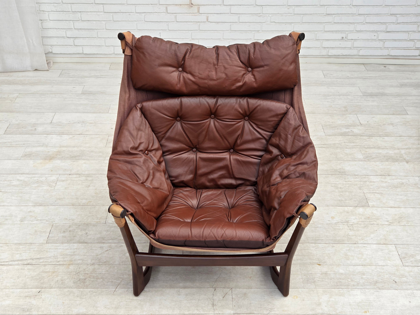 1970s, Norwegian design by Tormod Alnaes, "Trega" lounge chair.