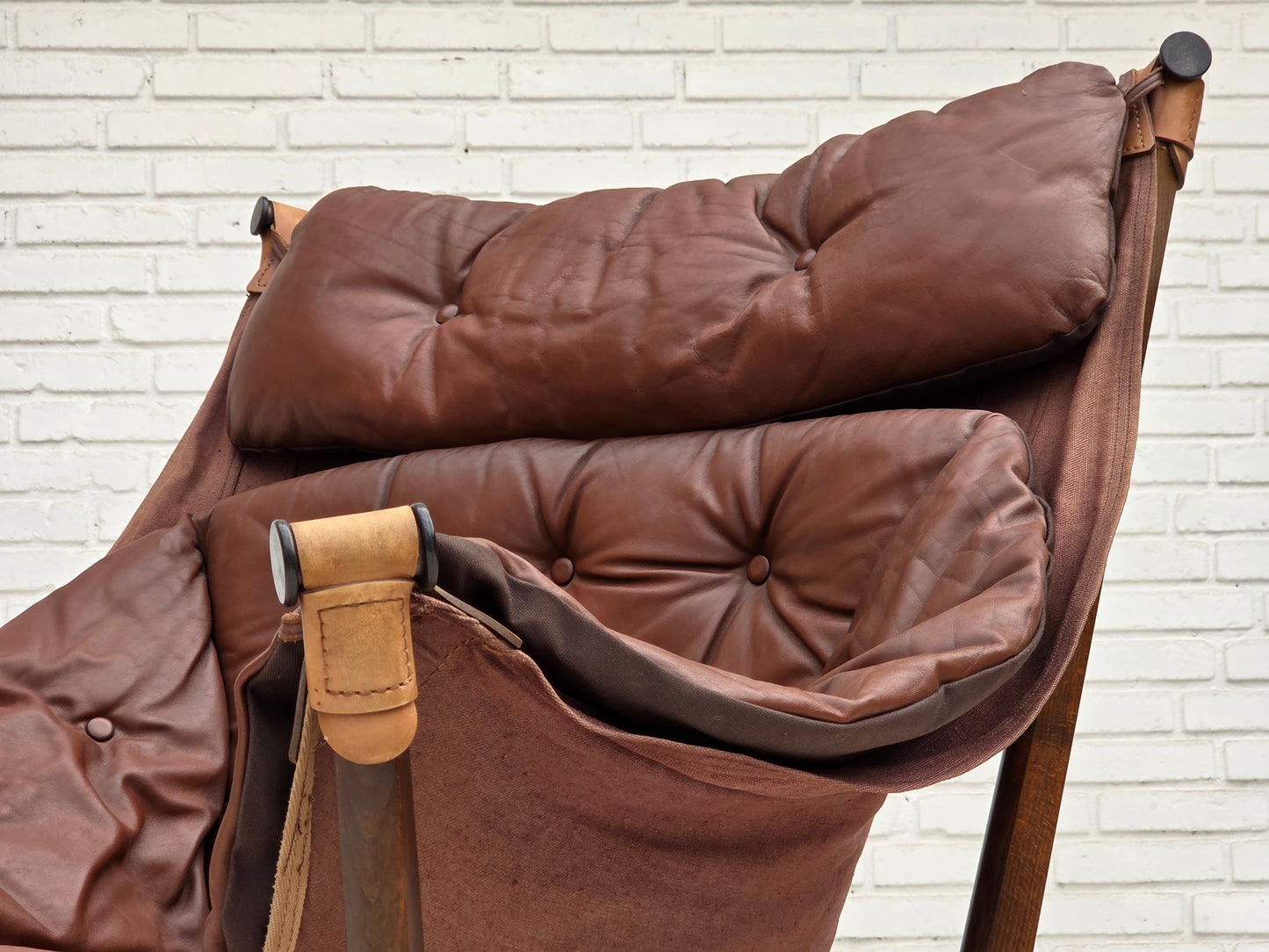 1970s, Norwegian design by Tormod Alnaes, "Trega" lounge chair.