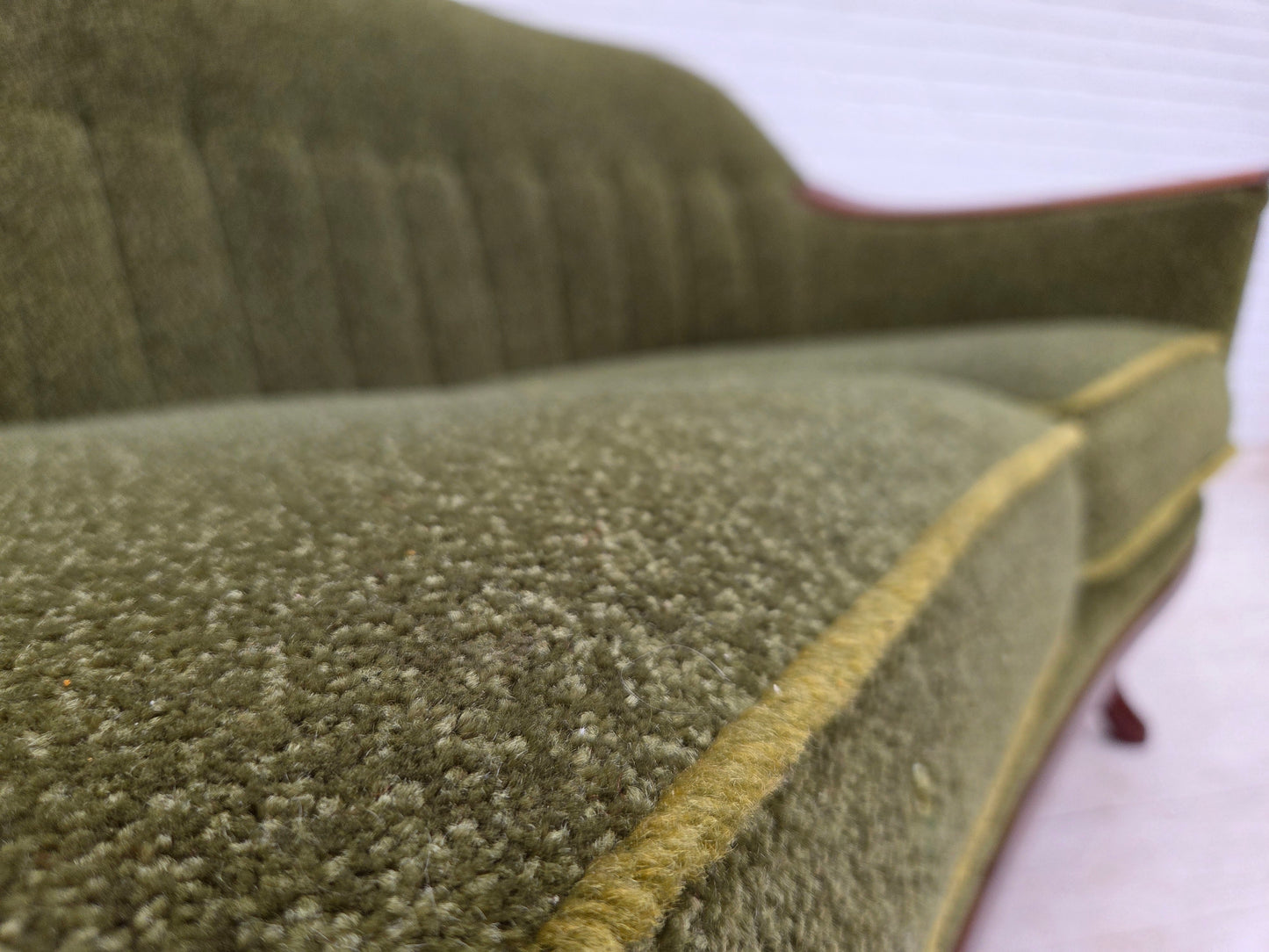 1970s, Norwegian vintage 3-seater sofa, teak wood.