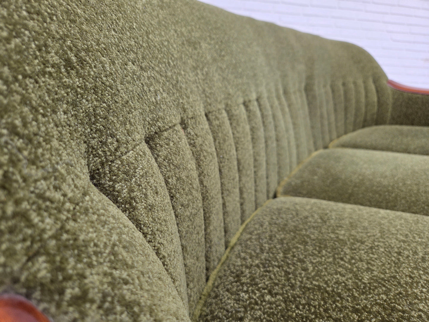 1970s, Norwegian vintage 3-seater sofa, teak wood.