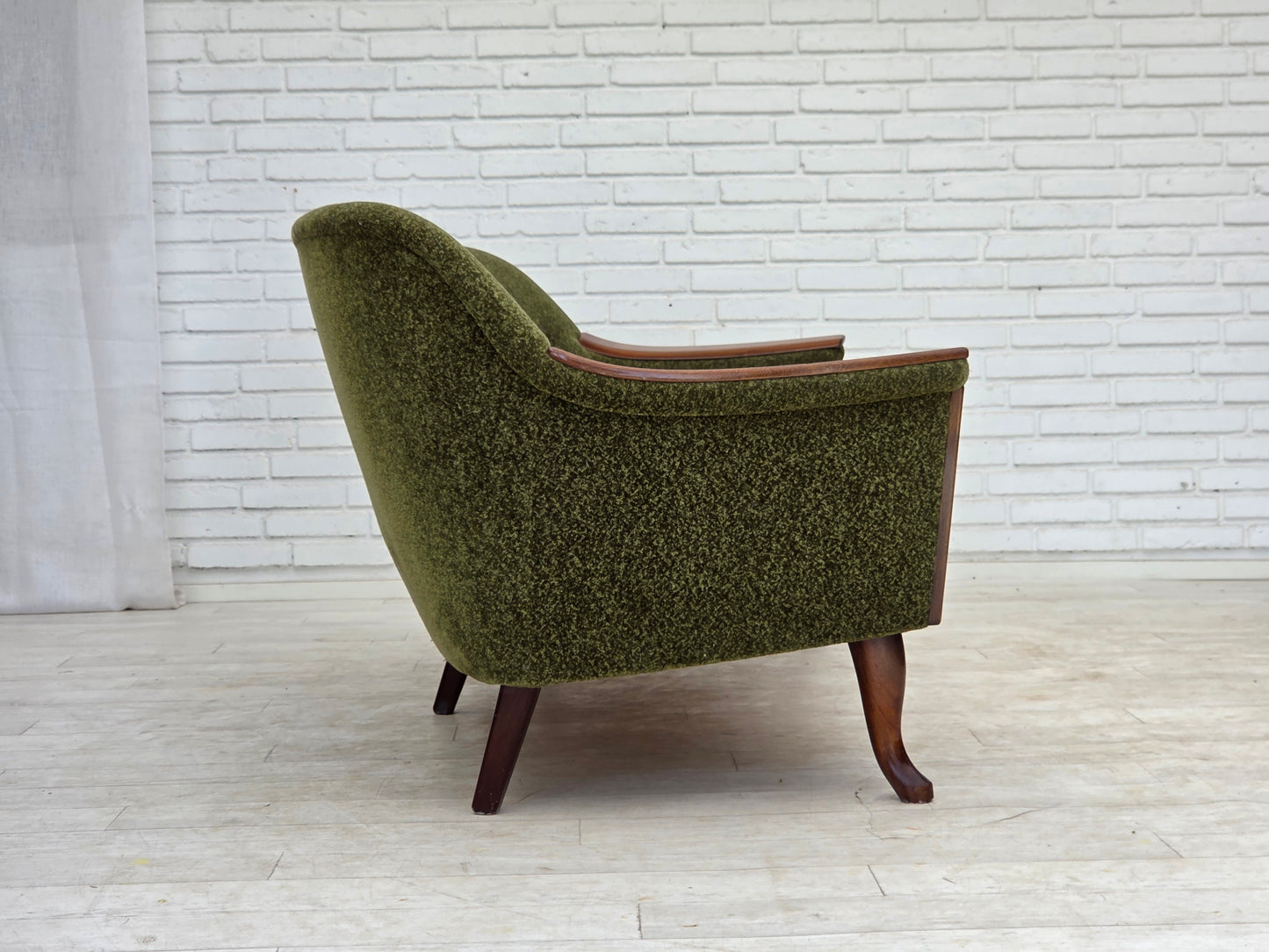1970s, Norwegian vintage 3-seater sofa, teak wood.