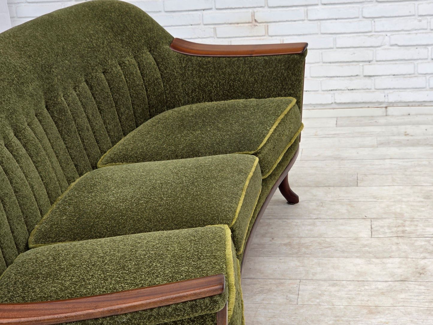 1970s, Norwegian vintage 3-seater sofa, teak wood.