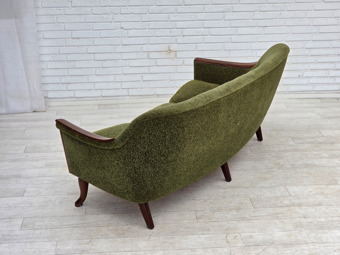 1970s, Norwegian vintage 3-seater sofa, teak wood.