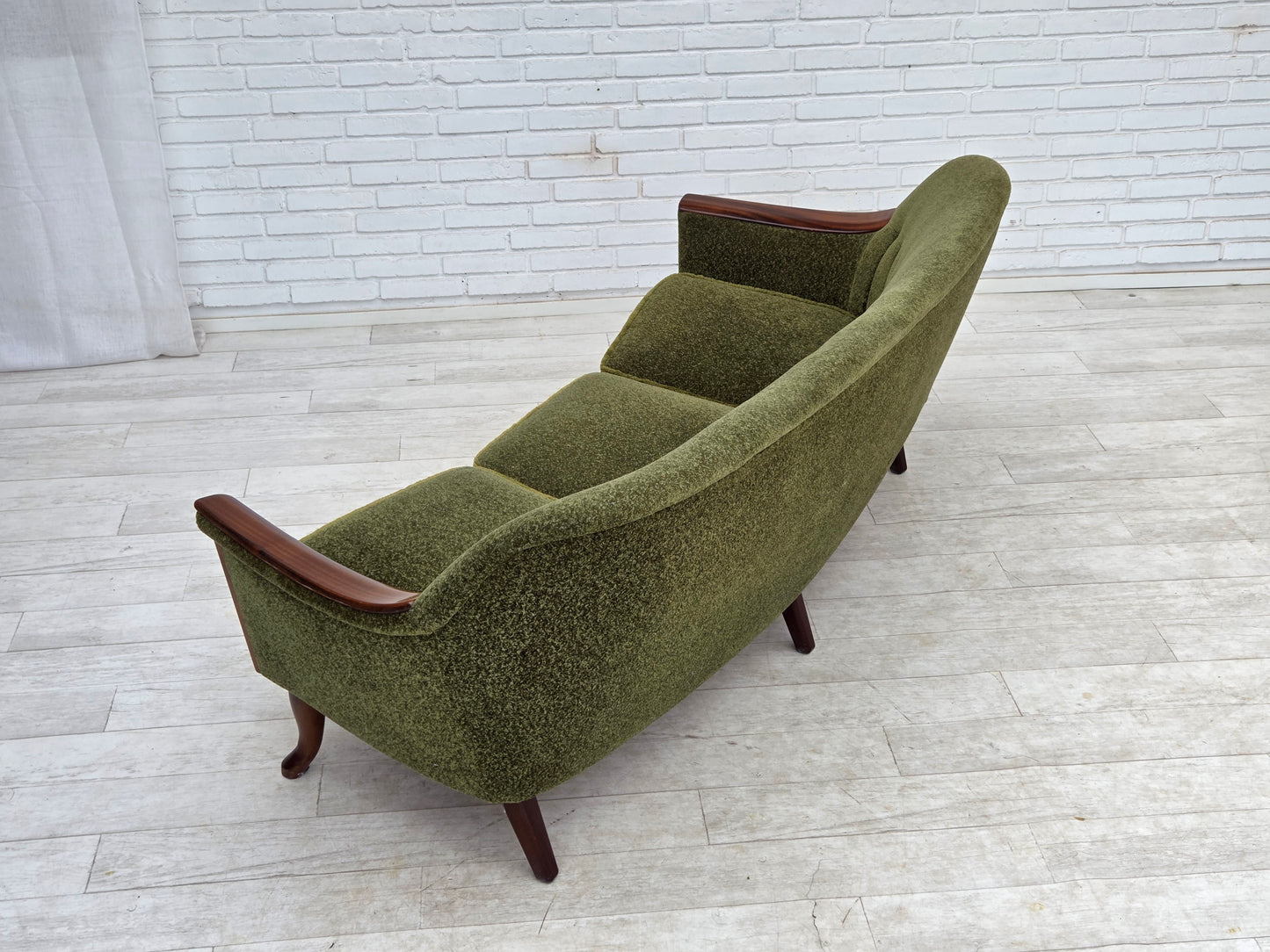 1970s, Norwegian vintage 3-seater sofa, teak wood.