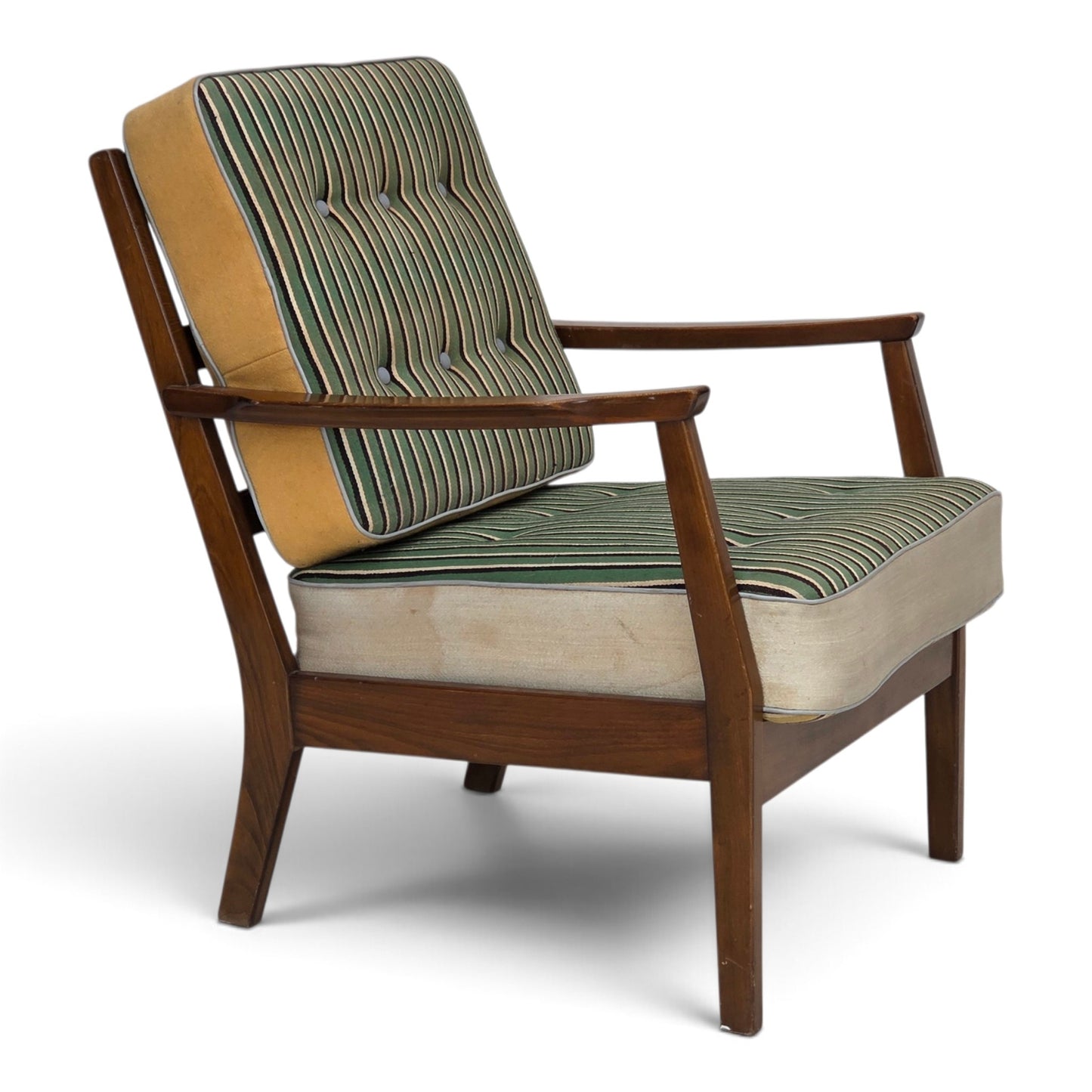 1960s, Danish armchair, furniture wool, beech wood.