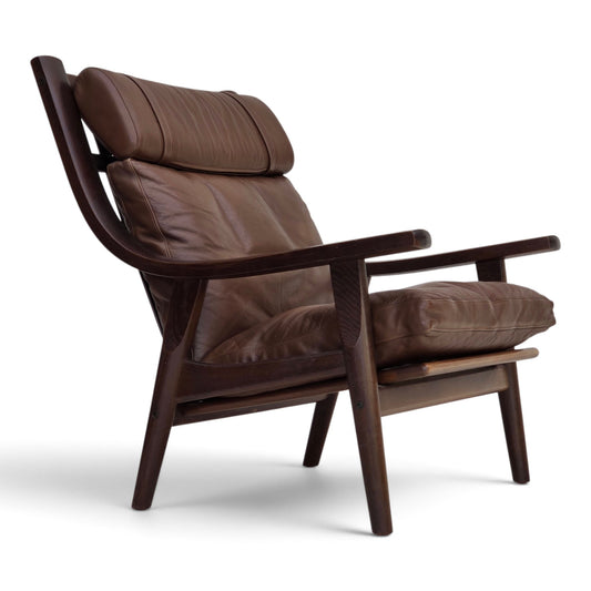 1970s, Danish design by H.J.Wegner, highback armchair, model GE530.