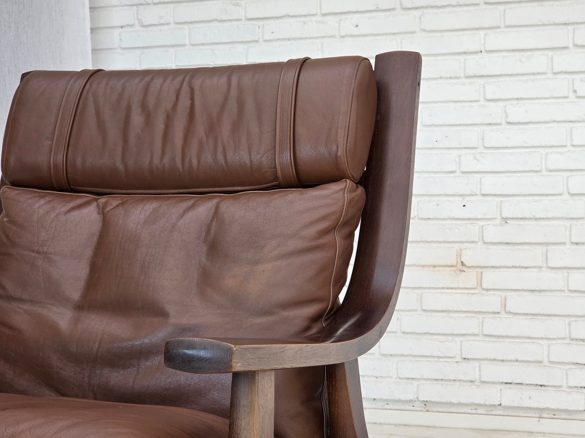 1970s, Danish design by H.J.Wegner, highback armchair, model GE530.