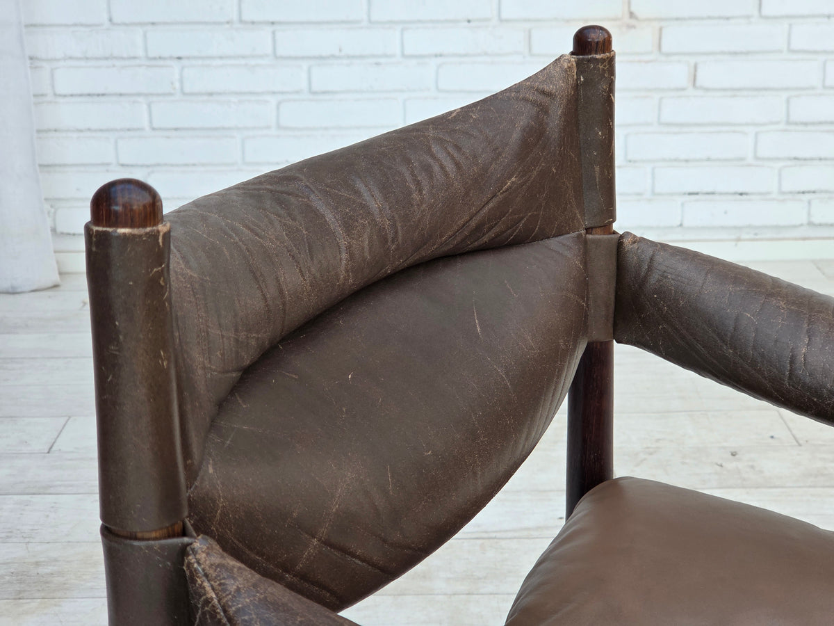 1970s, Danish design by Kristian Vedel, armchair model "Modus".