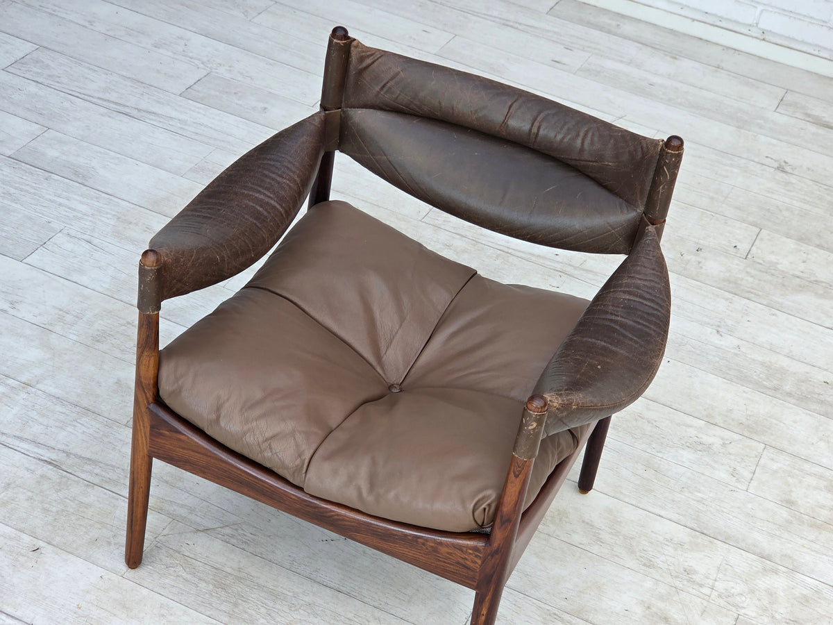 1970s, Danish design by Kristian Vedel, armchair model "Modus".