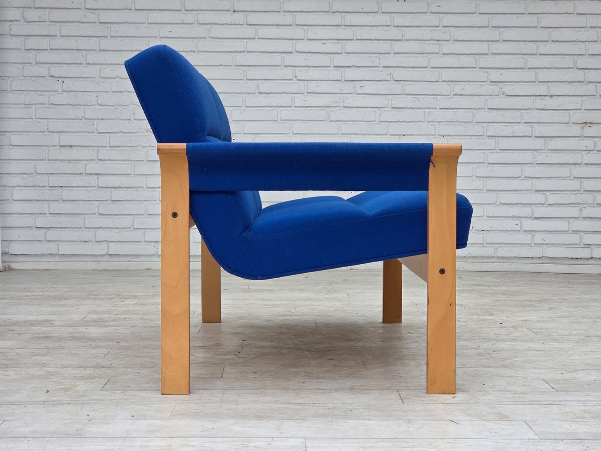 1970s, Danish design by Magnus Olesen, 2-seater sofa, furniture wool.