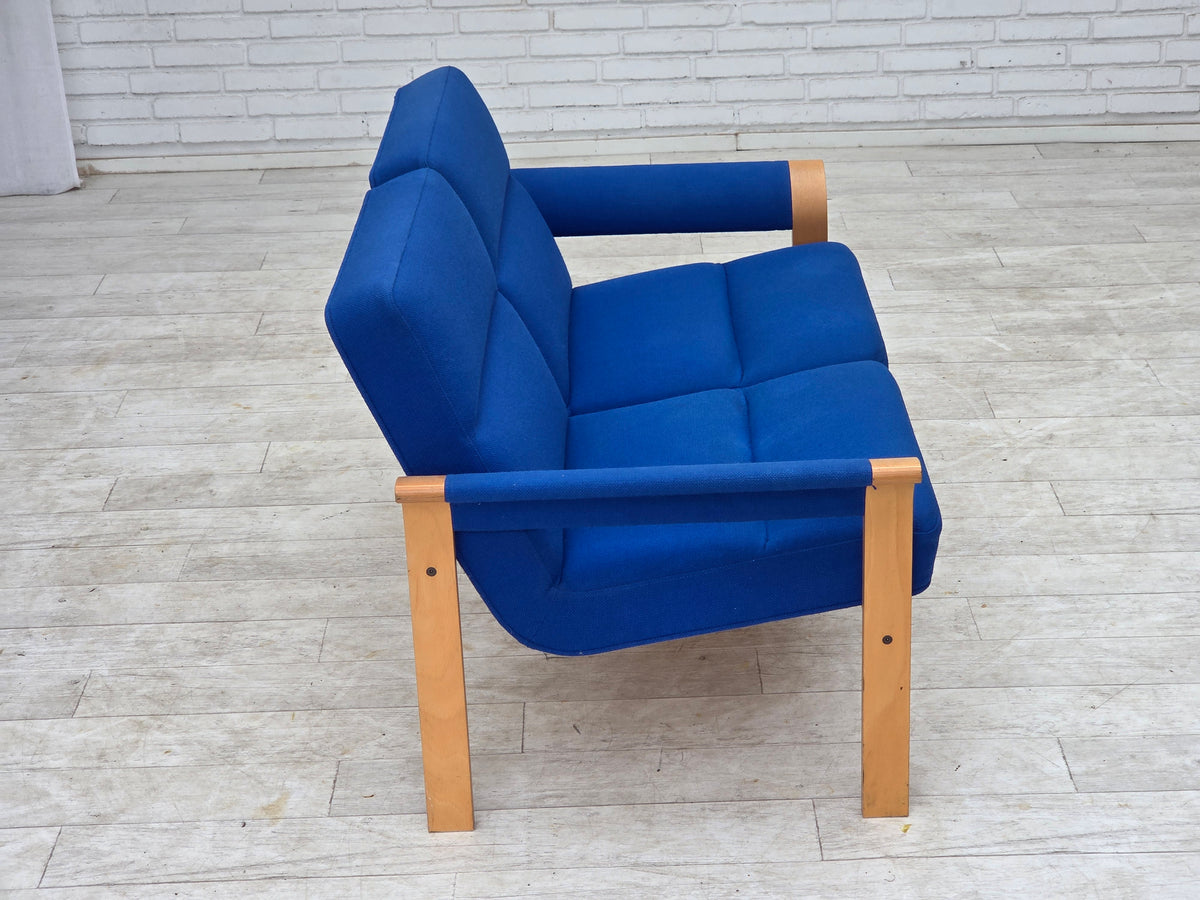 1970s, Danish design by Magnus Olesen, 2-seater sofa, furniture wool.
