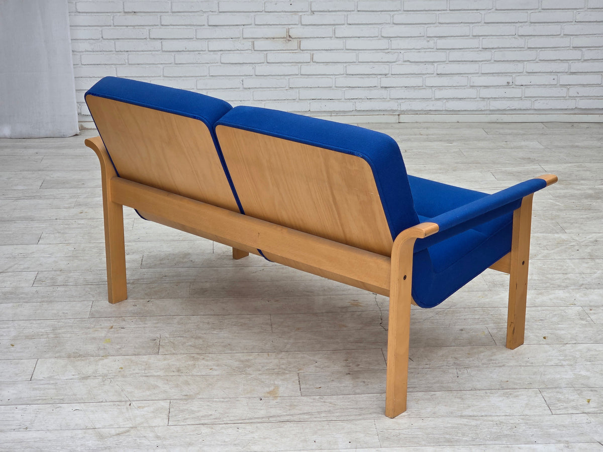 1970s, Danish design by Magnus Olesen, 2-seater sofa, furniture wool.
