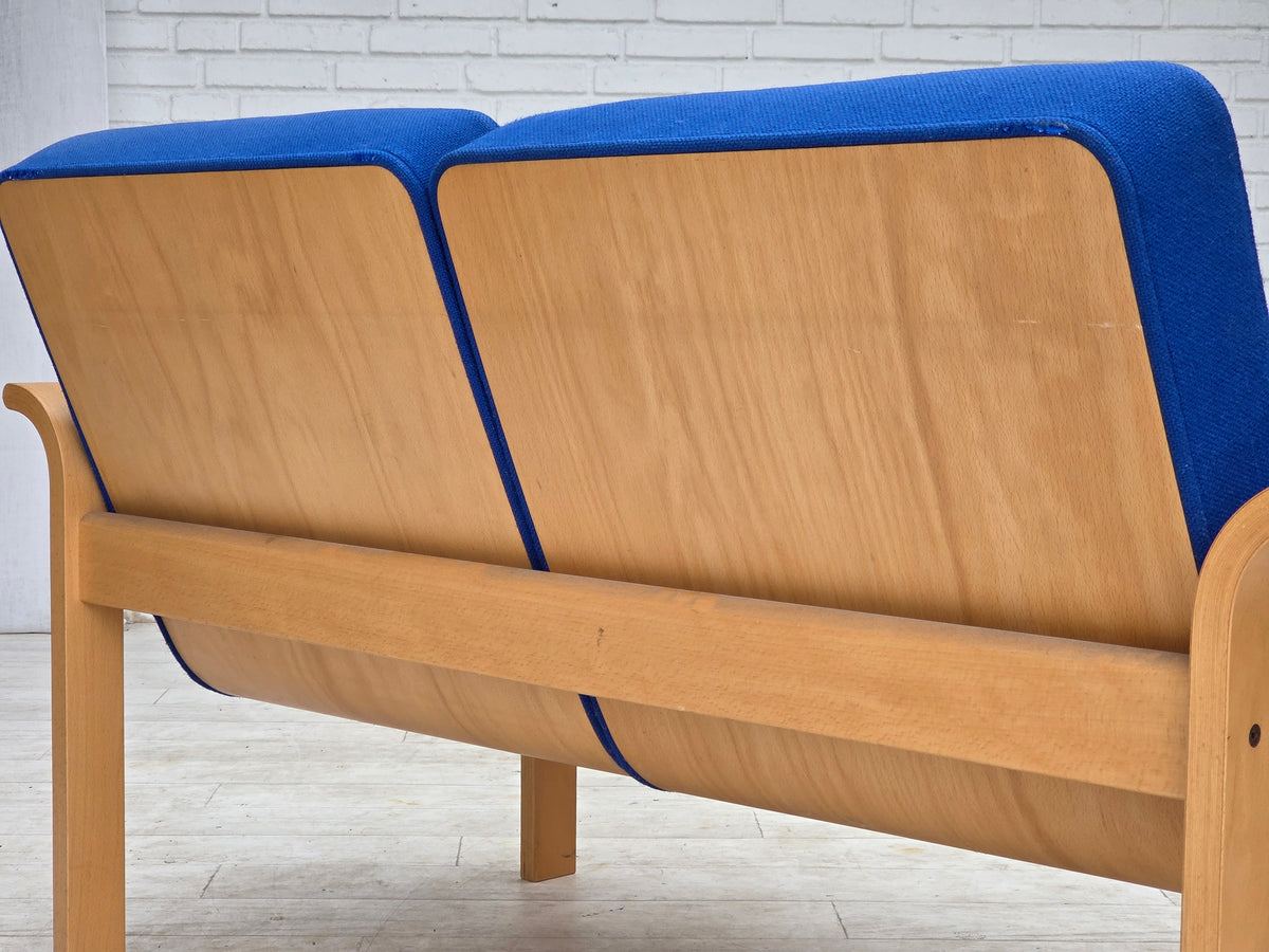 1970s, Danish design by Magnus Olesen, 2-seater sofa, furniture wool.