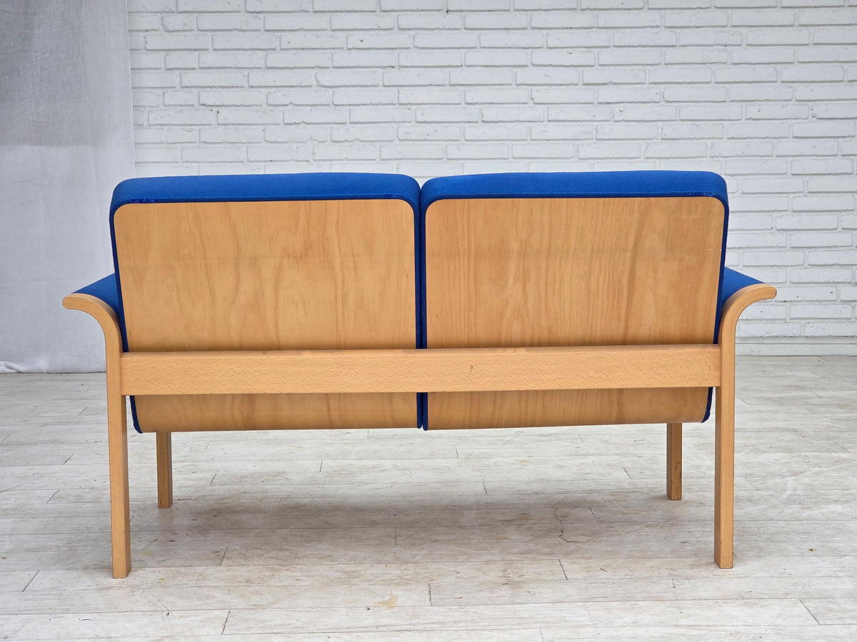 1970s, Danish design by Magnus Olesen, 2-seater sofa, furniture wool.