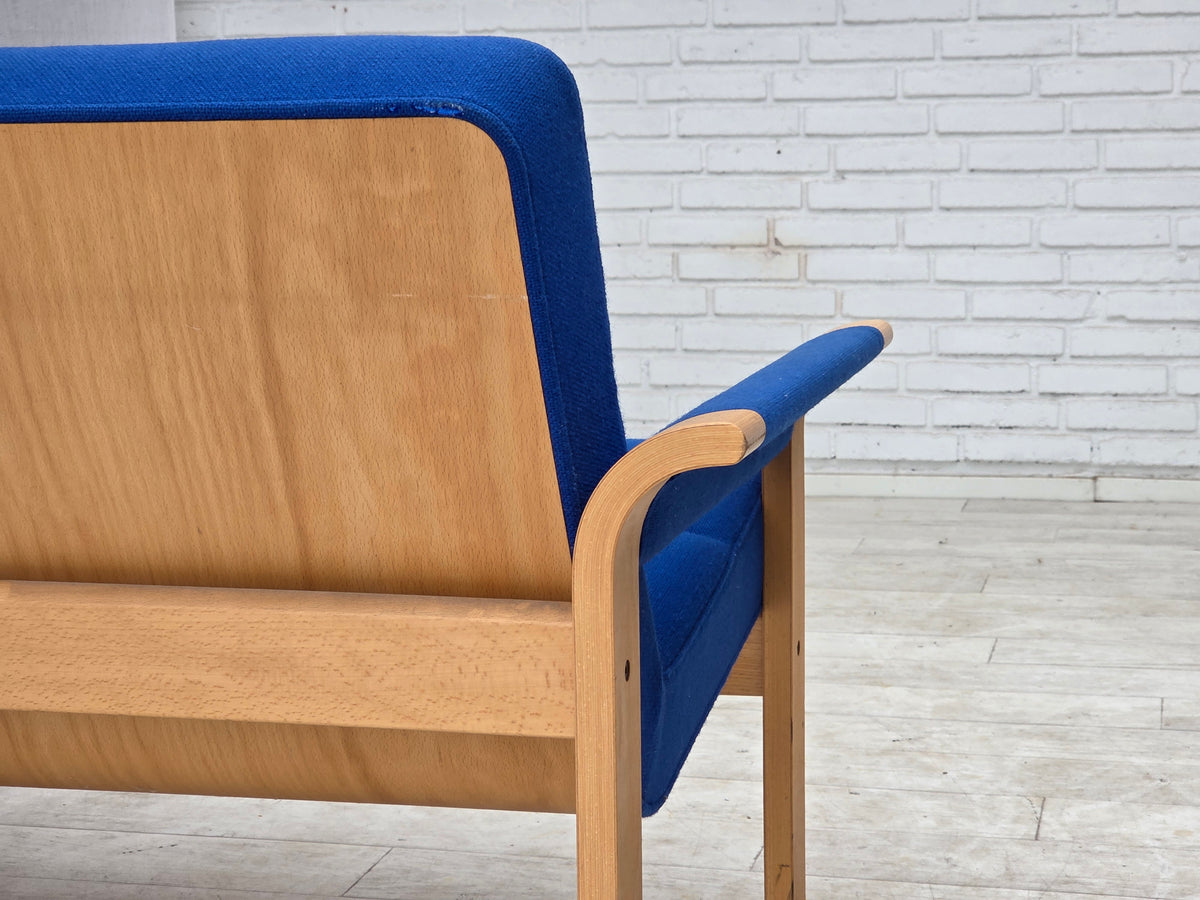 1970s, Danish design by Magnus Olesen, 2-seater sofa, furniture wool.