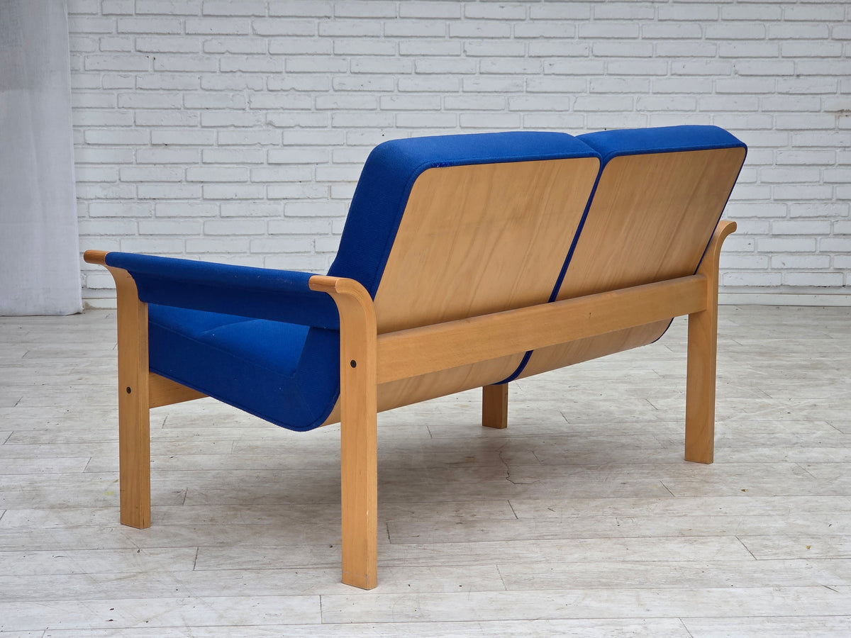 1970s, Danish design by Magnus Olesen, 2-seater sofa, furniture wool.