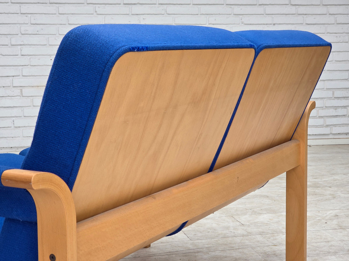 1970s, Danish design by Magnus Olesen, 2-seater sofa, furniture wool.