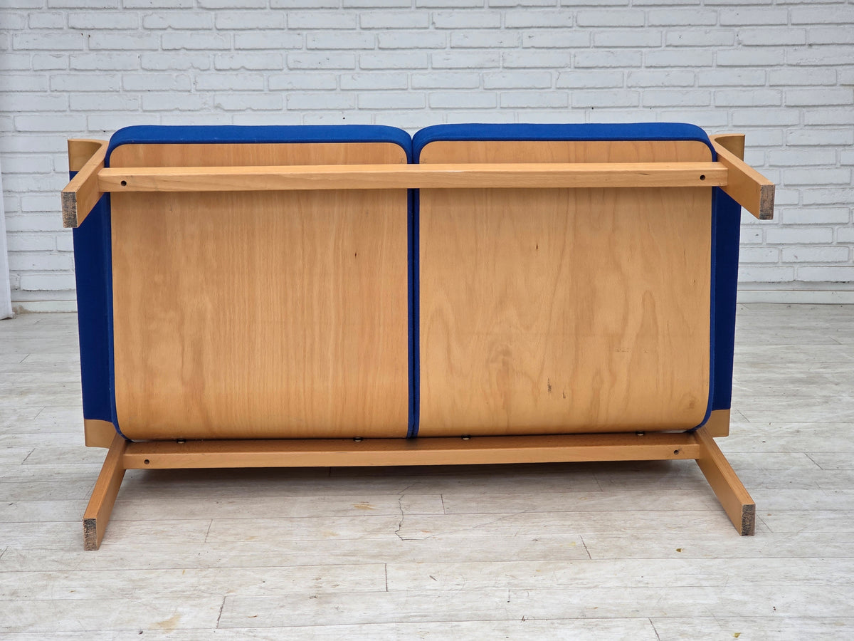 1970s, Danish design by Magnus Olesen, 2-seater sofa, furniture wool.