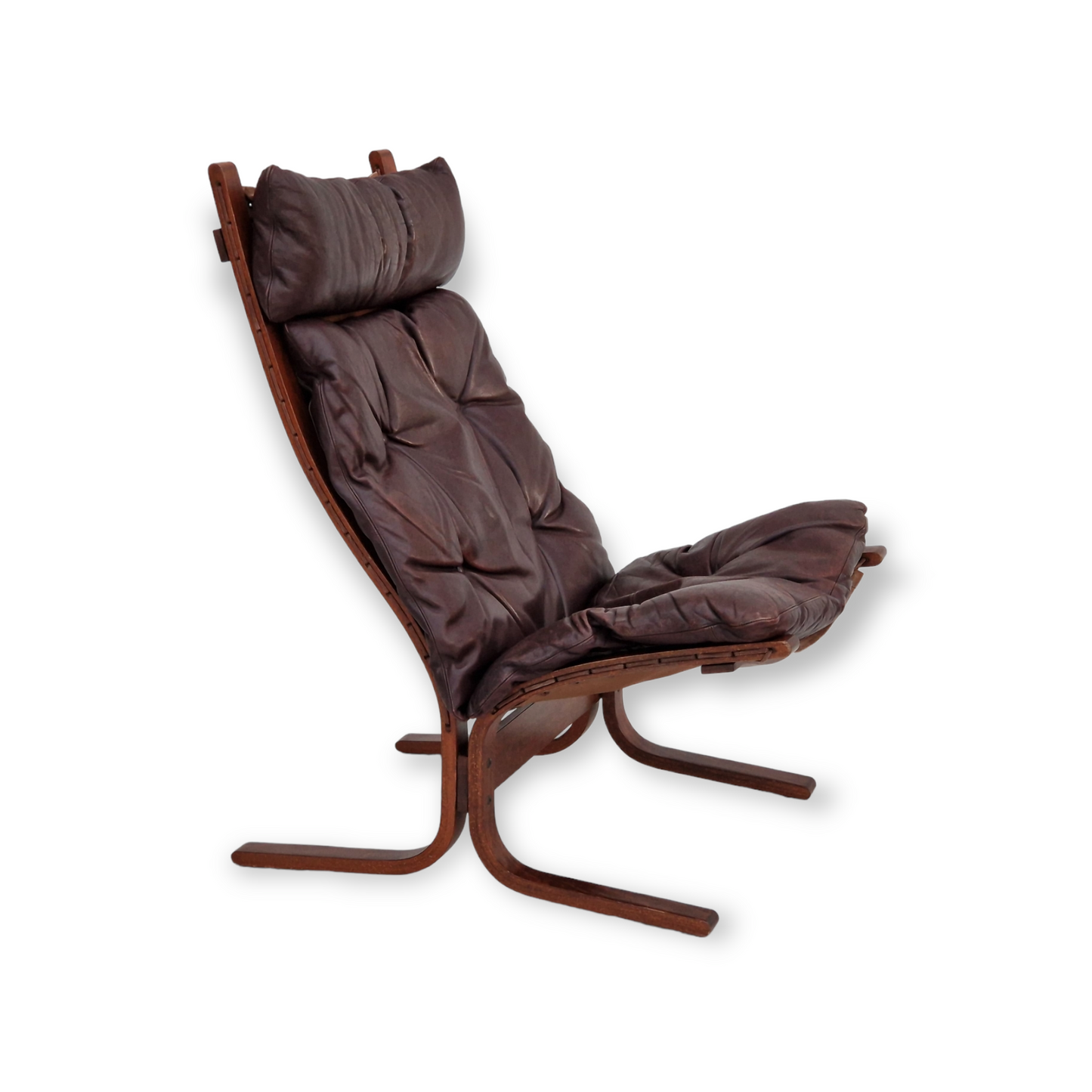 1960’s, Norwegian design, "Siesta" lounge chair by Ingmar Relling, leather, bentwood.