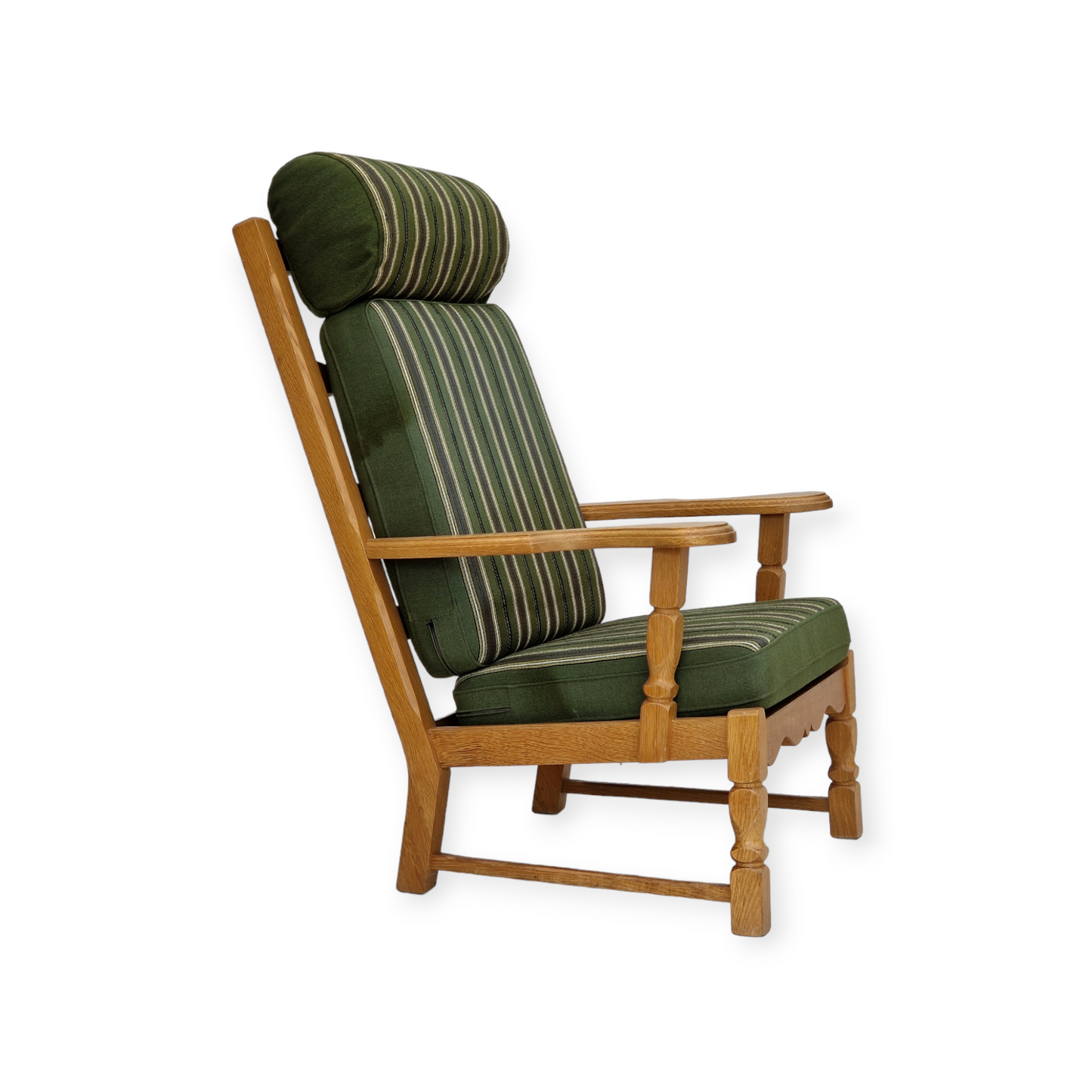 1960s, highback armchair, Danish design, Henning Kjærnulf style, original very good condition