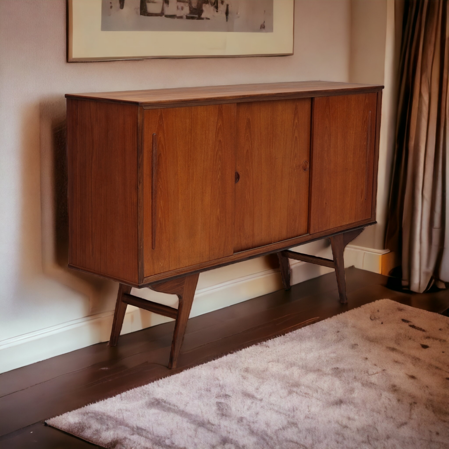 1960s, Vintage Danish cabinet-chest, teak wood.