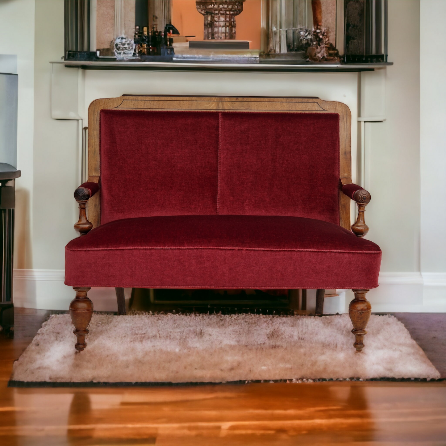 1950s, Danish vintage 2 seater sofa, original very good condition.