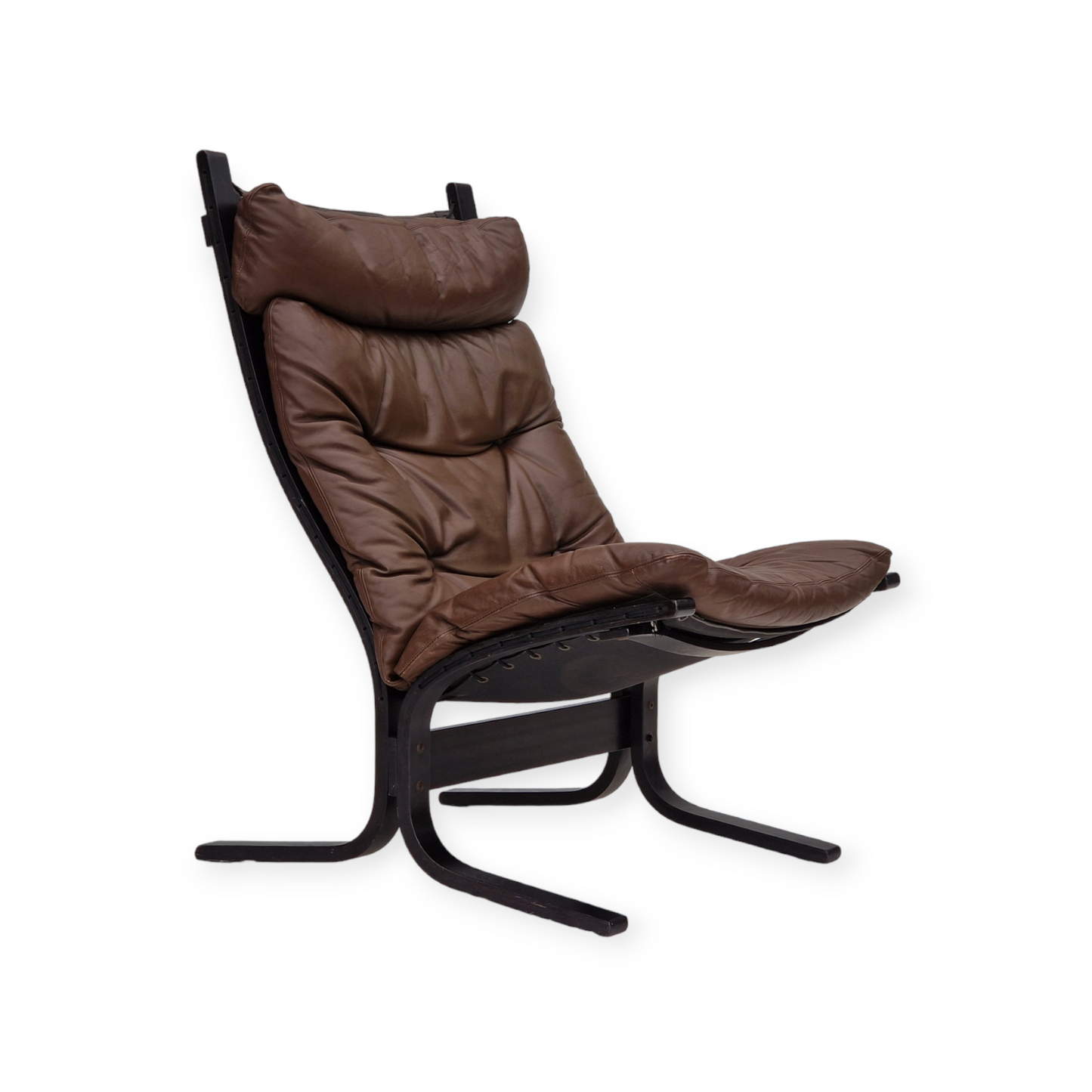 1960’s, Norwegian design, "Siesta" lounge chair by Ingmar Relling, leather, bentwood.