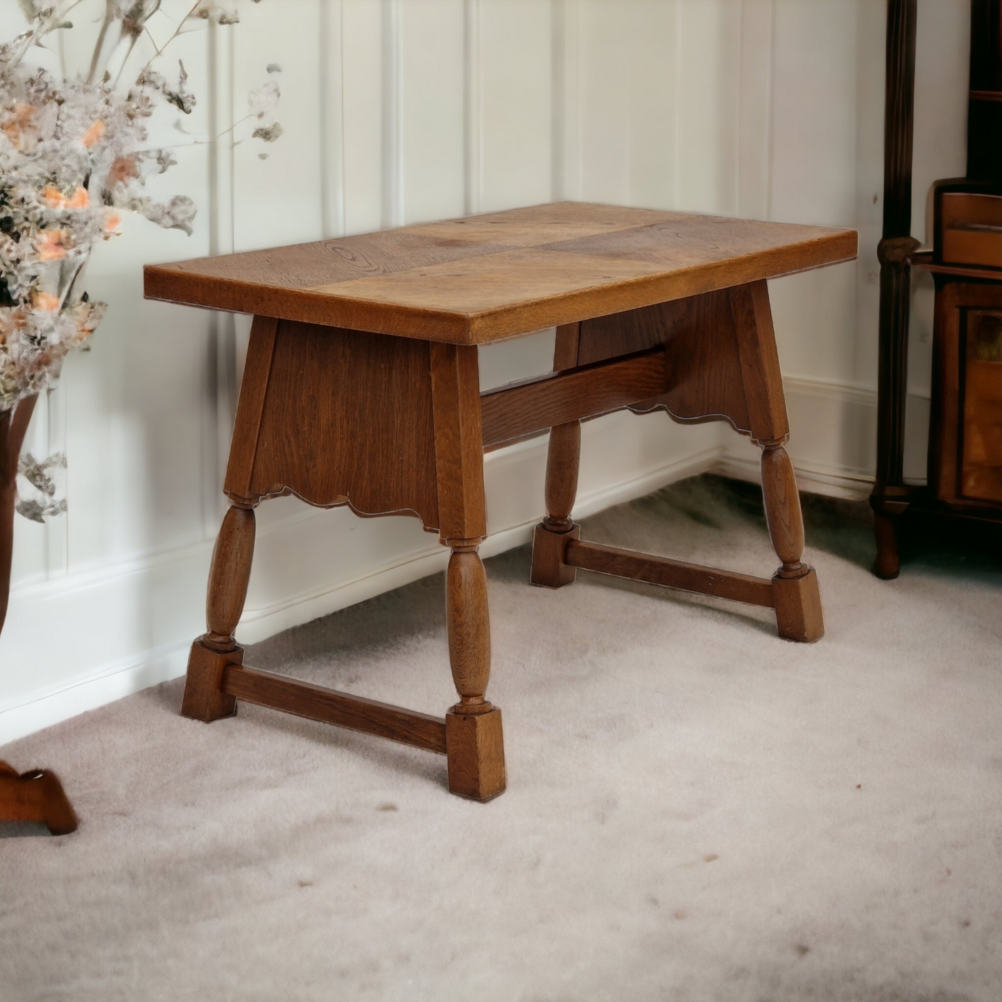 1950s, Danish design, oak wood coffee table, original condition.