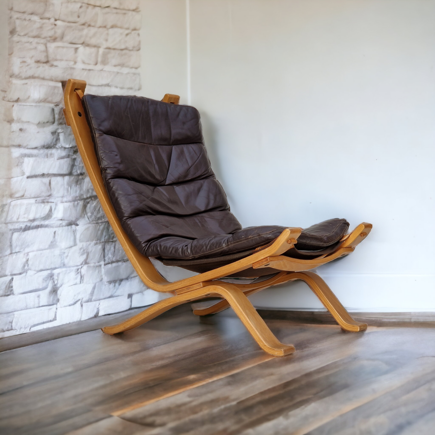 1970s, Danish design by Brammin Møbler, "Focus" lounge chair, original very good condition.