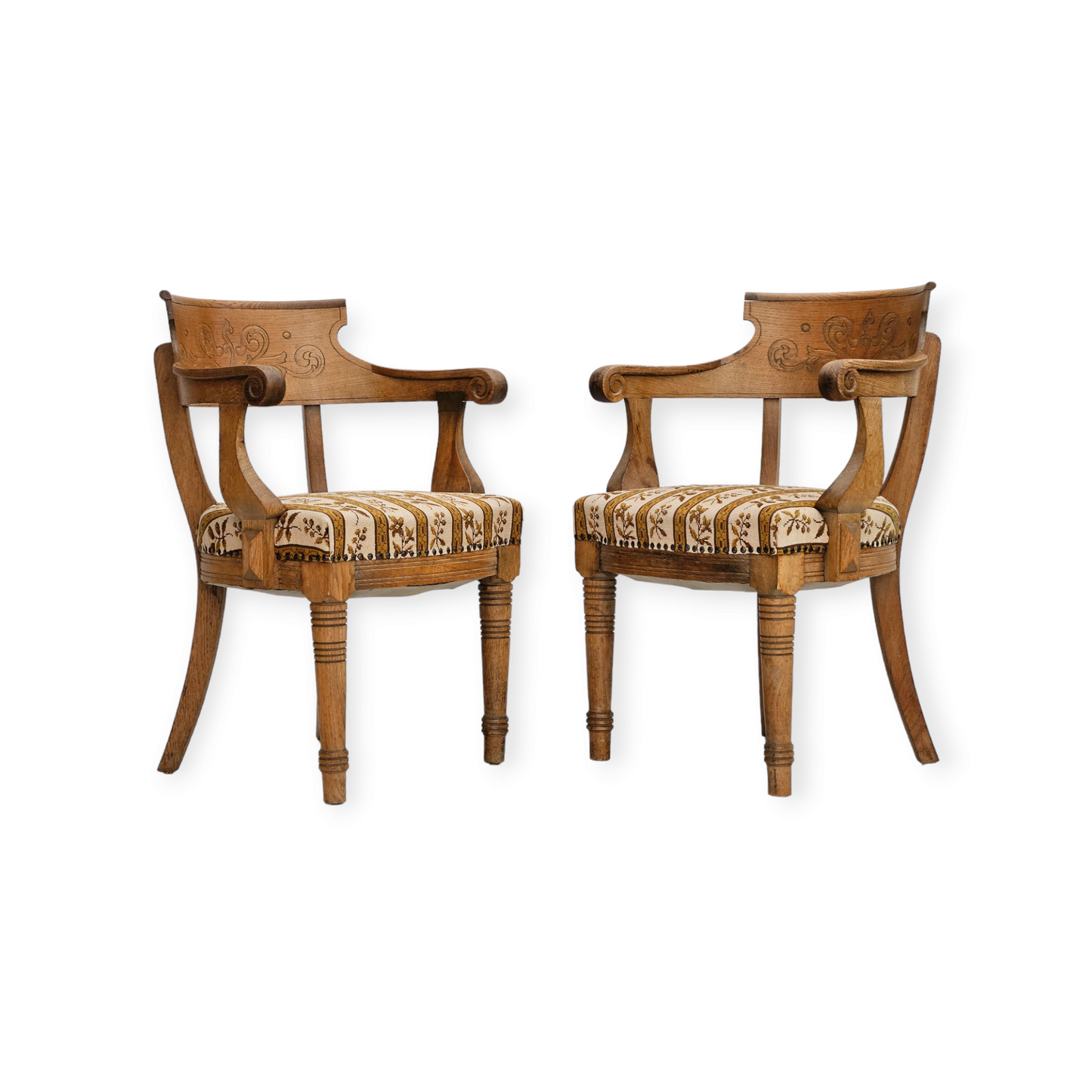 1940-50s, Danish design, pair of two armchairs in original very good condition.