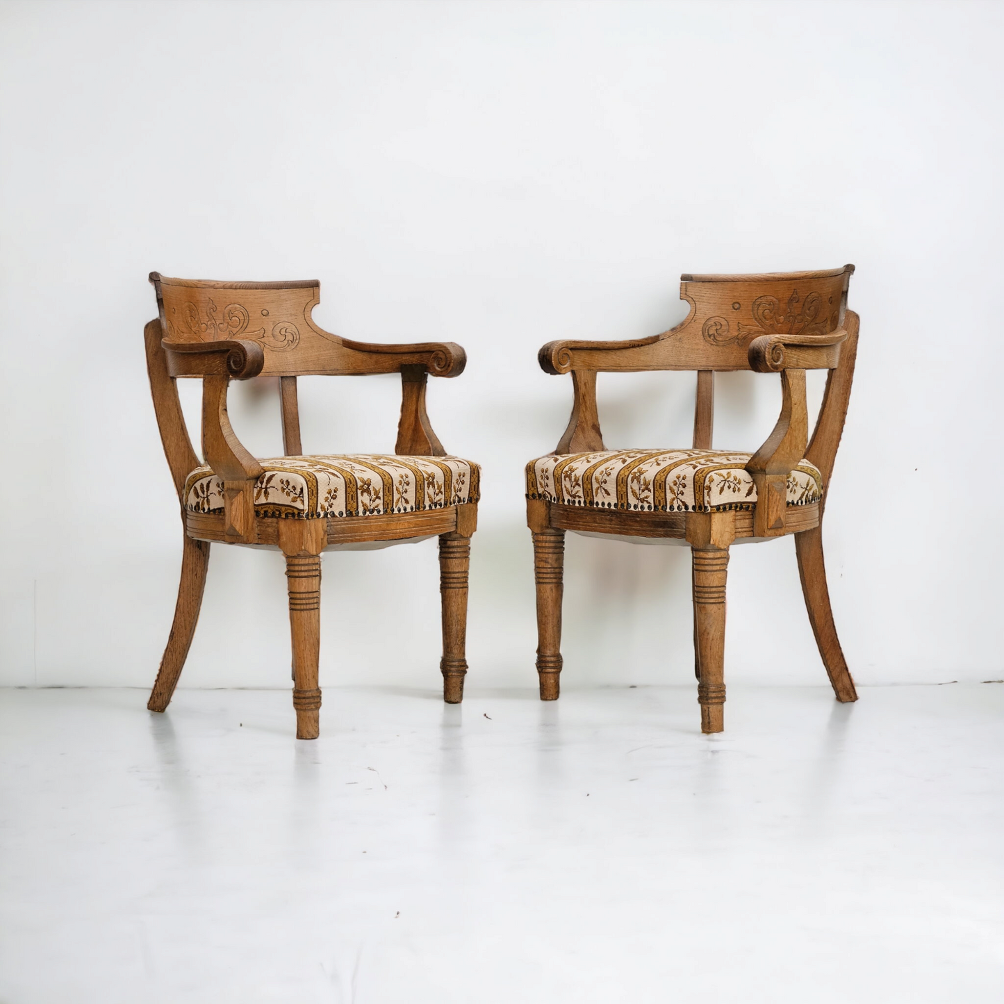 1940-50s, Danish design, pair of two armchairs in original very good condition.