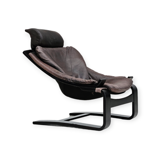 1970s, Swedish design by Ake Fribyter for Nelo, Kroken lounge chair, original condition.