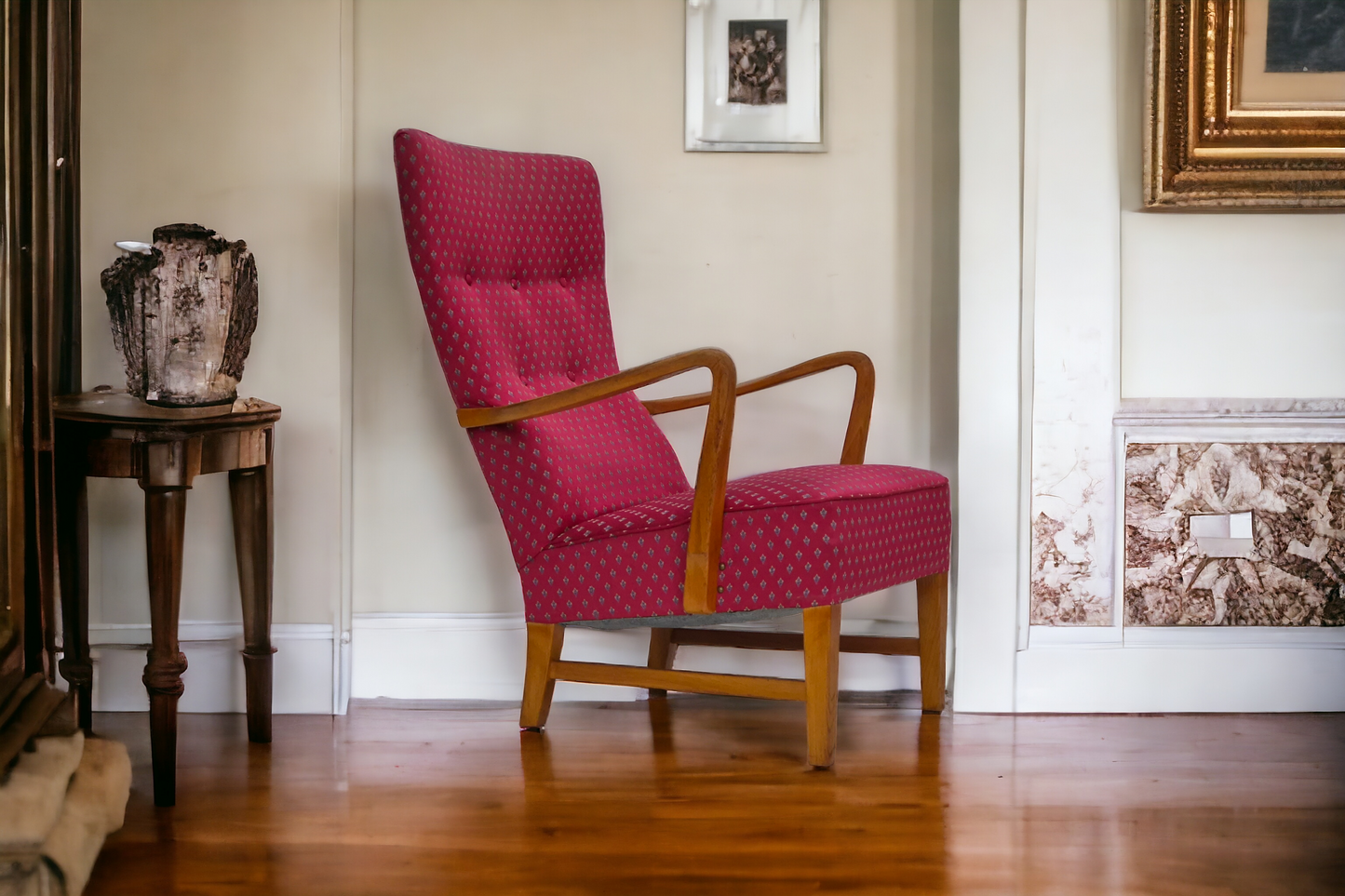 1970s, Scandinavian chairs, original very good condition, ash wood.