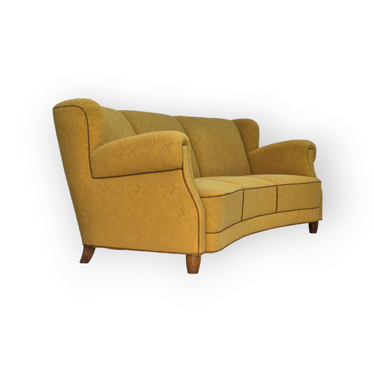 1960s, Danish 3-seater "Banana" sofa by Edmund Jørgensen, original condition.