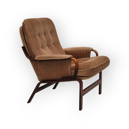 1970s, Danish lounge chair, original very good condition, furniture corduroy.