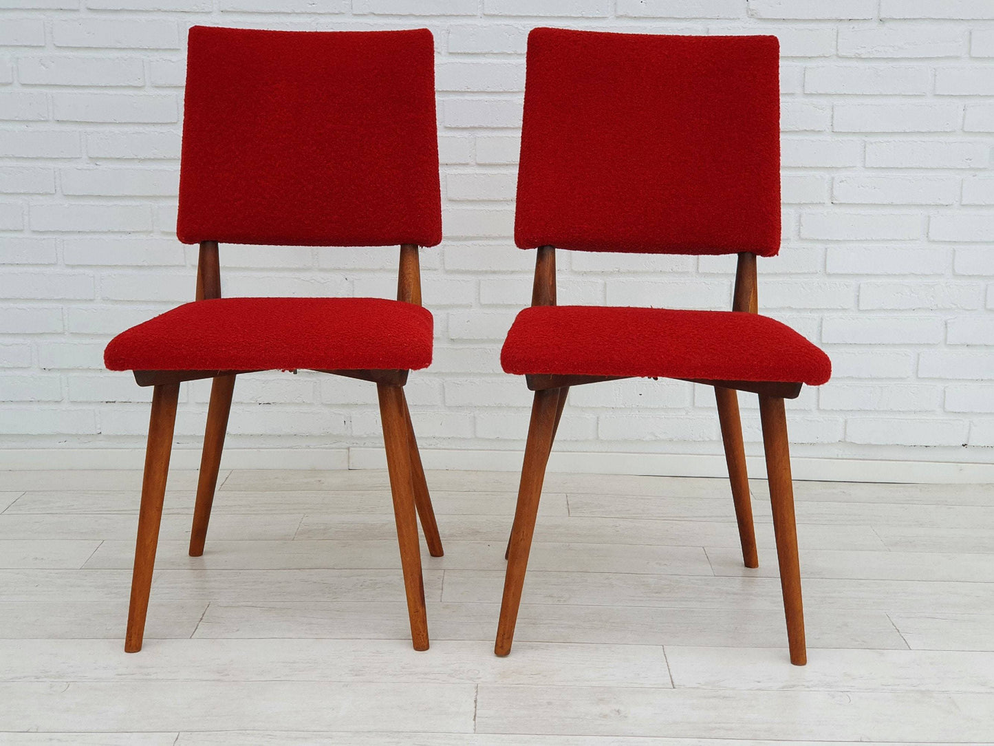 1960s, Art Deco chairs, pair of two, original good condition.